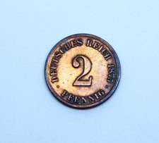 2 Pfennig   1875 C   , unzirkulierte Münze