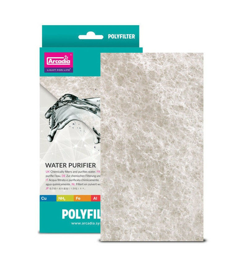 Arcadia Polyfilter Aquarium Water Clarity Media Standard 20 x 10cm