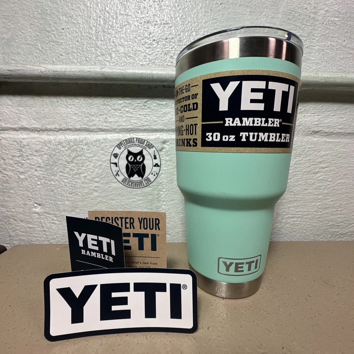 YETI Rambler 30 oz Tumbler with Magslider Lid, Seafoam