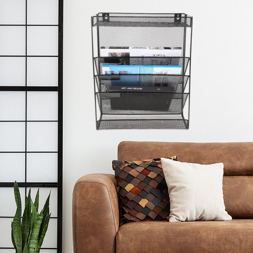 Officiel Practical Wall File Holder Wall Pockets Organizer Wall Mounted Magazine Rack