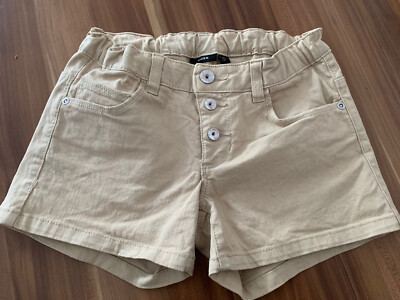 Mexx Shorts für Mädchen Gr. 128 Beige 2x getragen