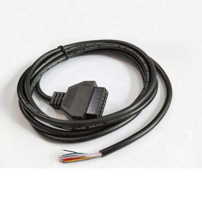 OBD2 16pin Female Connector to Open OBD Cable OBDIIF ODB2 Adaptor 30cm