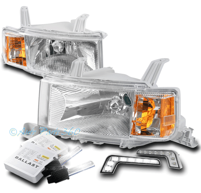 FOR 0406 SCION XB REPLACEMENT CHROME HEADLIGHT HEADLAMP W/BUMPER DRL