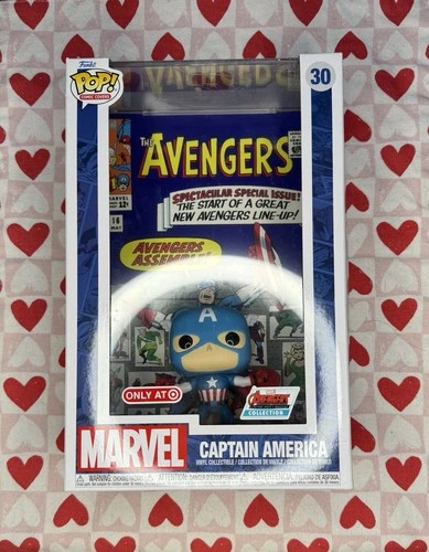 Funko Pop! Comic Covers Marvel Captain America Target Exclusive Vinyl Figure #30