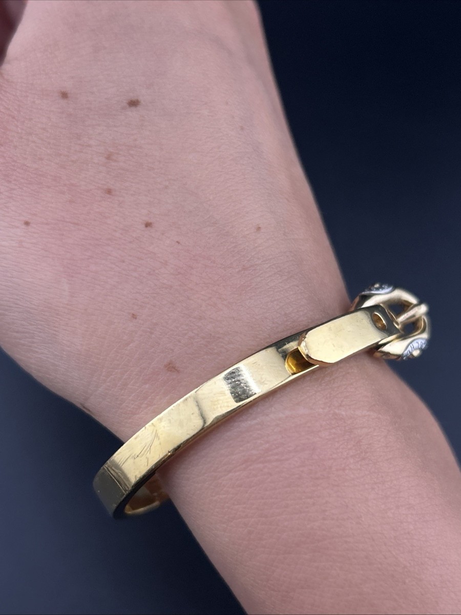HENRI BENDEL ゴールドバングル Henri Bendel Gold Tone Belt Buckle Bangle Bracelet | eBay