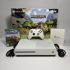 CONSOLE MICROSOFT XBOX ONE S 500GB BIANCA COMPLETA + SCATOLA + GIOCO MINECRAFT