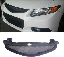 Matte Black Front Grille Mesh Grill For Honda Civic 9.5th 12-13 2012-2013 Coupe Matte Black Front Grille Mesh Grill For Honda Civic 9.5th 12-13 2012-2013 Coupe