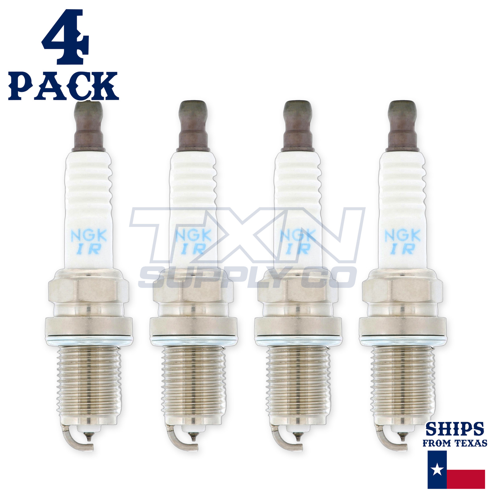 4 Pack NGK V-Power 5115 Spark Plugs IFR7F-4D