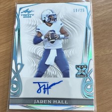 2023 Leaf Trinity Platinum Spectrum Foil Clear Auto Jaren Hall Rookie /25