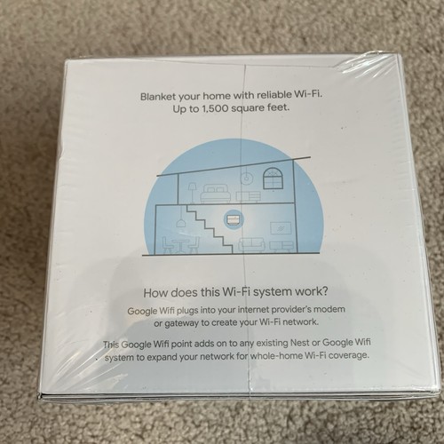 Google Wi-Fi System 1 Pack Router Replacement AC1200 NLS-1304-25, White - Picture 2 of 5