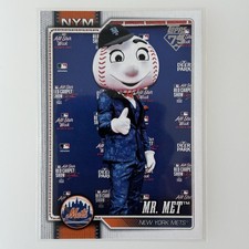 Mr. Met 2026 Topps Series 1 Celebration M-11 Mascot New York Mets NY NYM Card