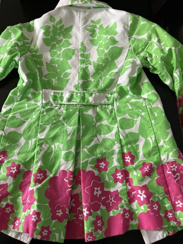 Abrigo Lilly Pulitzer Estampado Floral Niñas Talla 6 Foto 3 de 4