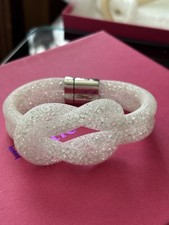 Swarovski Knot Bracelet Gold Plated with Crystals .WhiteSize Used.
