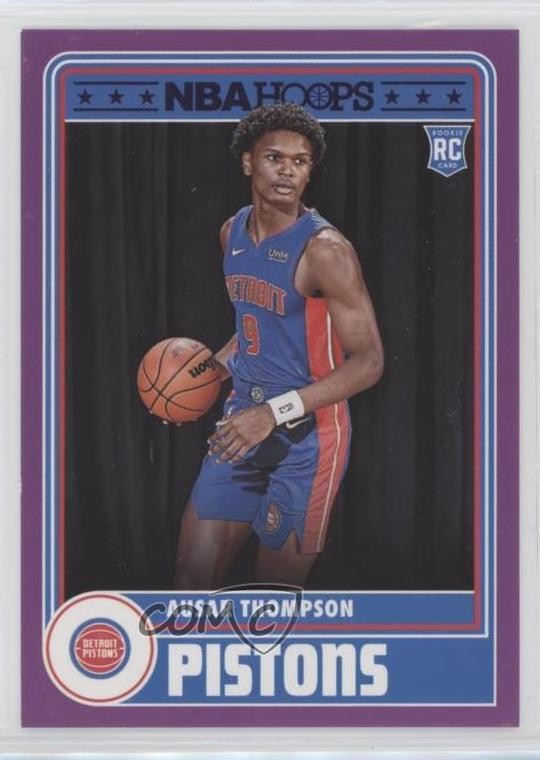 2023-24 Panini NBA Hoops Hoops Tribute Purple Ausar Thompson #293 1u6