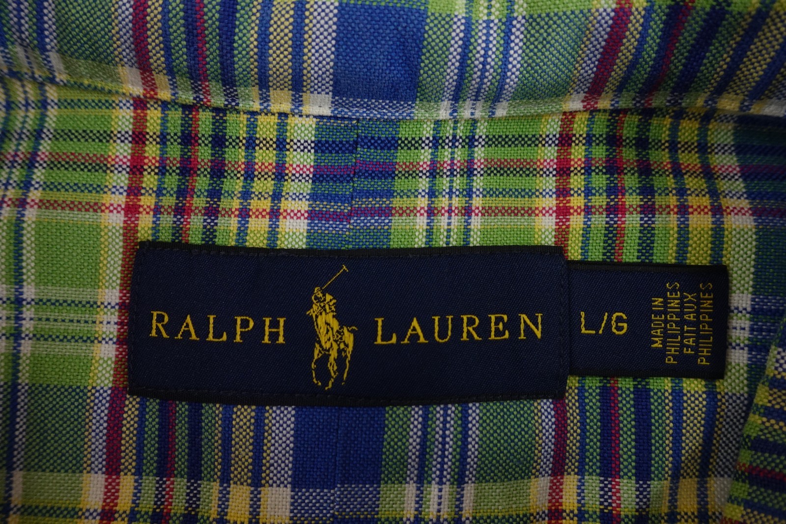 Camicia classica Ralph Lauren uomo grande multicolore a quadri logo pony abbottonata