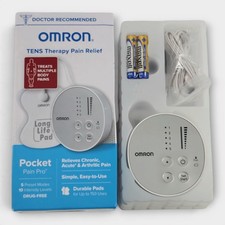 OMRON Pocket Pain Pro TENS Therapy Pain Relief 5 Preset Modes 10 Levels-Untested