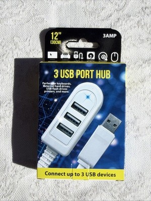 12'' USB 3 PORT HUB  NEW IN  BOX