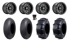 Hostile Glamis 15x715x10 Wheels Black 33 Sphinxx Tires Textron Wildcat Xx