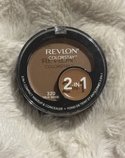 NEW Revlon Colorstay 2-in-1 Compact Makeup and Concealer- 320 TRUE BEIGE