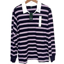 NWT Wild Fable Unisex Striped Oversized Rugby Polo Size Small