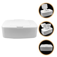 White Pp Travel Removable Wipes Dispenser Flushable Container