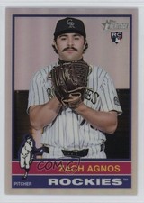2025 Topps Heritage High Number Chrome Refractor Zach Agnos #541 tw0