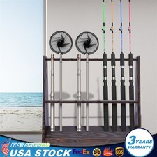 Floor Mount Pool Stick Holder Billiard Cue Rack Wood Organizer for 10 Cue
