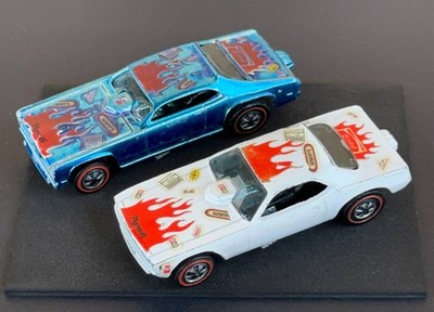(2) Vintage Hot Wheels Redline 1971 Snake II & Mongoose II US - Cool Pair! Nice!