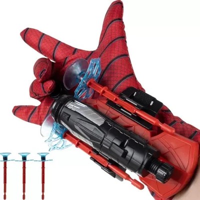 Superhelden Handschuh Spider Dart Pfeil Spielzeug Werfer Kostüm Zubehör Set