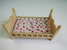Calico Critters - Stack  Play Bed Set CC2459 - Bed  Red Flower Mattress ONLY