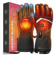 Heated Gloves for Men Women, Rechargeable Hand Warmer Gloves with Touchscreen, L
