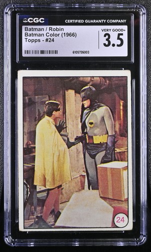 1966 Topps Batman Bat Laffs #24 Batman and Robin — CGC 3.5