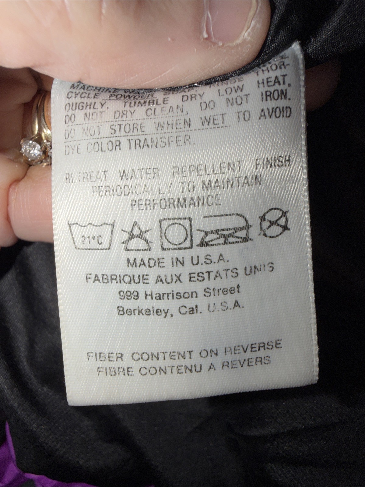 Vintage 90s Womens North Face Mountain Purple Black  Parka Goretex Jacket Small thumbnail 16