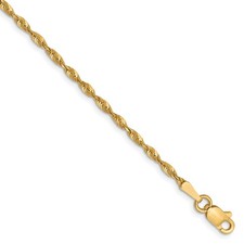 10k Yellow Gold 9 inch Lelie's 1.8mm Ultra Diamond-Cut Chain Bracelet