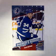 Upper Deck Auston Matthews Rookie Insert #USA 1 2017 NHCD Card. rookie card picture