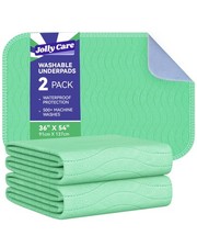 Washable Underpads Waterproof 36x54 Inch 2 PCS Incontinence Bed Wetting Pad