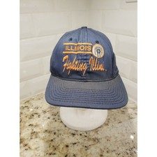 Vintage 90's University Of Illinois Fighting Illini Snapback Hat Cap Retro 4