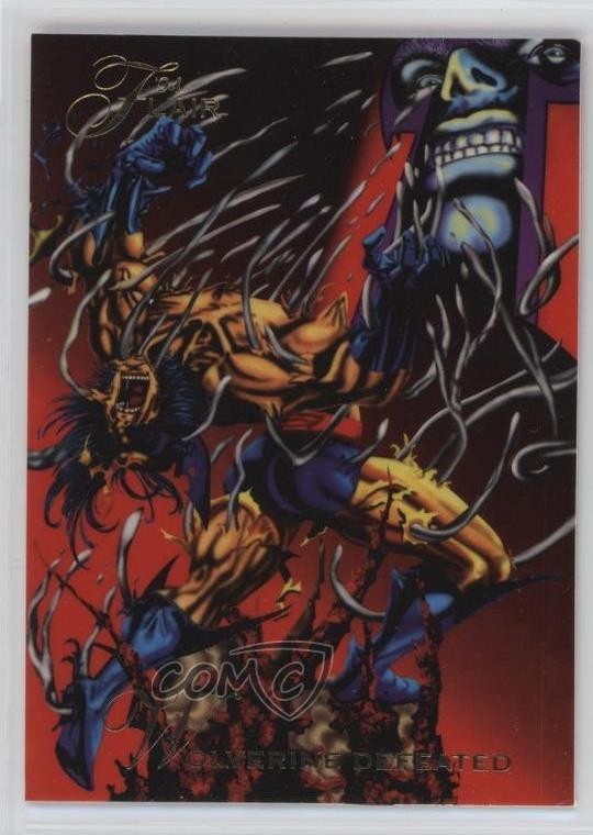1994 Flair Marvel Wolverine Defeated #118 0xu6