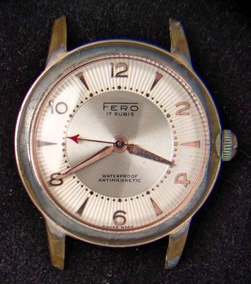 Fero Men's Hand-Wind EB 1443 Vintage Swiss Watch -- Running