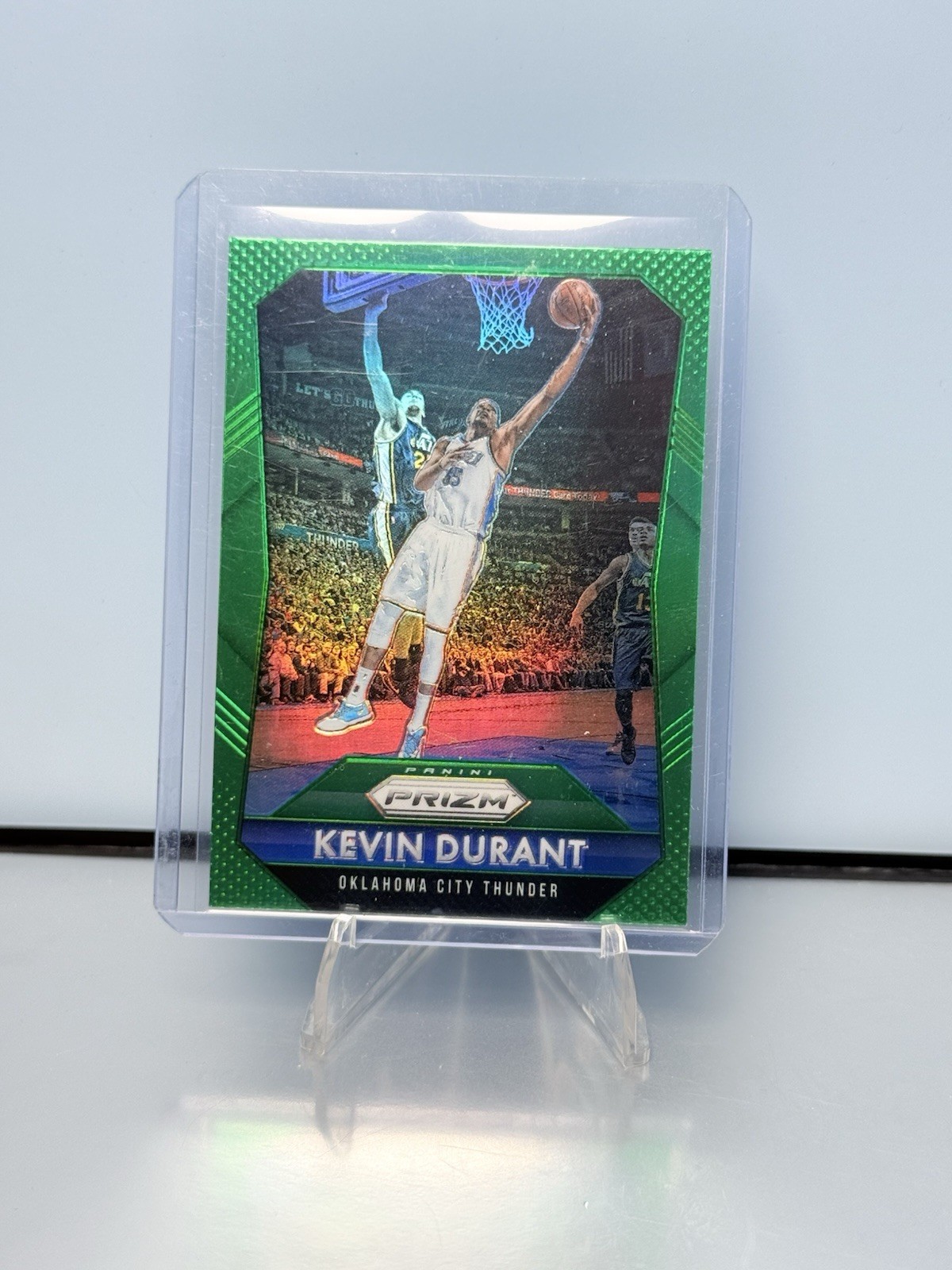 2015-16 Panini Prizm Kevin Durant Green Prizm Refractor #96