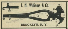 1910 AD * J. H. Williams & Company, Brooklyn New York Tool WRENCH