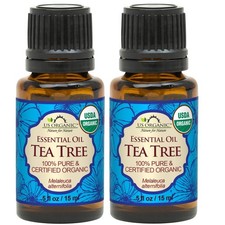 US Organic 100 Pure Tea Tree Essential 0.5 Fl Oz Pack of 2 , Characteristic