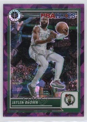 2023 Panini NBA Hoops Premium Stock Purple Ice Prizm /149 Jaylen Brown #81 8d4