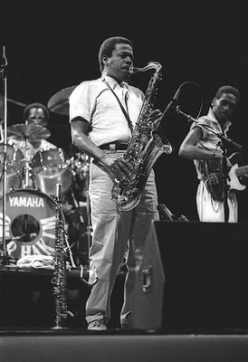 Wayne Shorter saxophonist during a concert at Le Zenith Paris June- Old Photo 1
