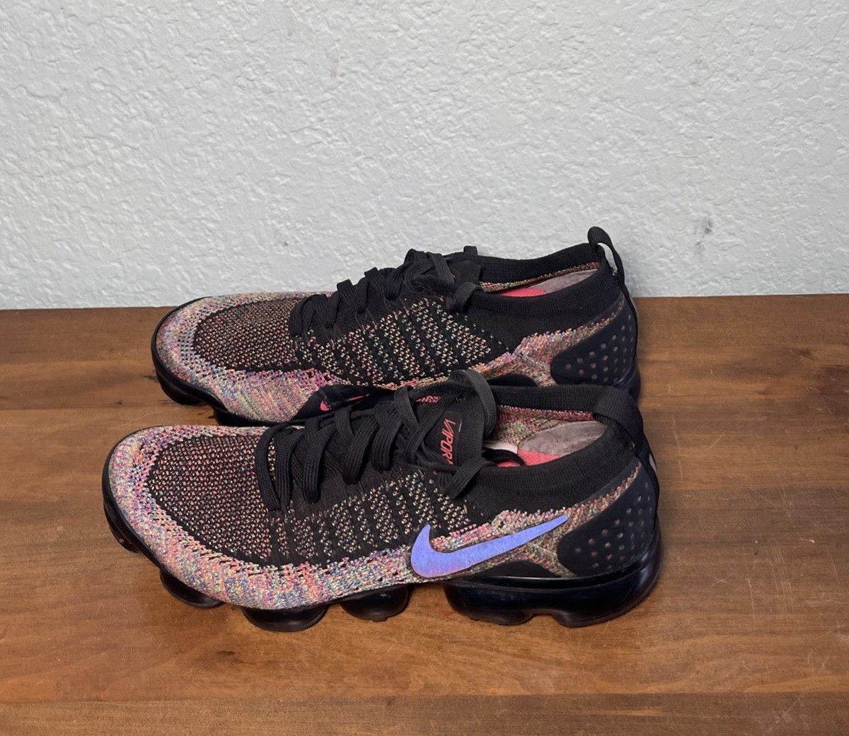 vapormax flyknit 2 black multicolor