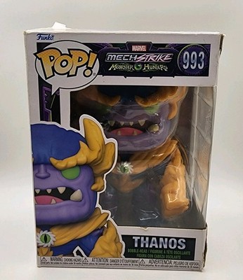 Funko Pop Marvel Mech Strike Monster Hunters THANOS #993 Vinyl Bobble-Head