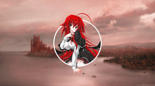 Anime girls picture in gremory rias highschool dxd Gaming Mat Desk 58854