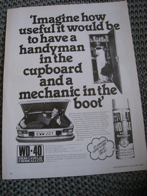 WD40 SOFORTWARTUNG CADULAC CHEMIKALIEN LTD 1980 WERBEDATEI 60