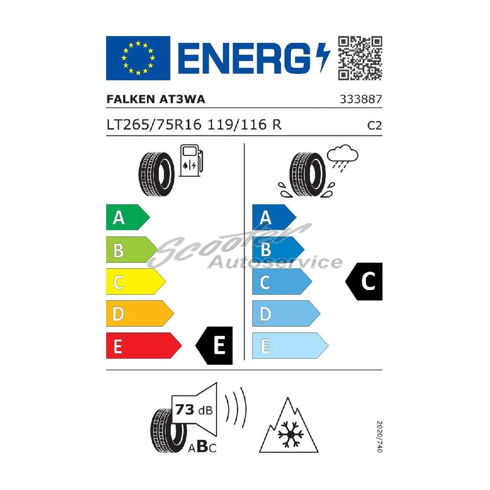Allwetterreifen 265/75R16 119R Falken WildPeak A/T 3WA 3PMSF | 13924 - Bild 2 von 3