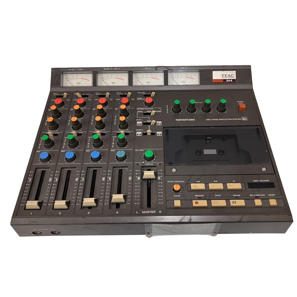 Used Tascam 244 Portastudio 4-Track Cassette MultiTrack Recorder